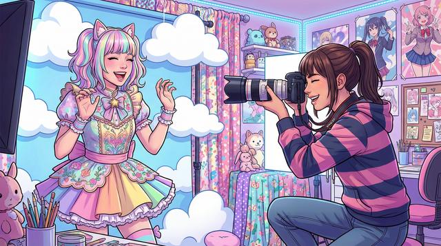 高清3D动漫传媒：水彩画创作过程传媒记录